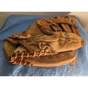 Cooper ~12” Leather Baseball Glove Diamond Deluxe 608 RHT Full Grain Pro Model